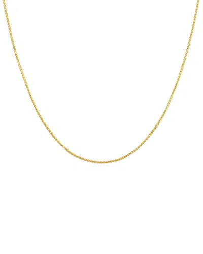 Italian Gold 18k  Wheat Chain Necklace