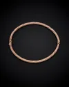 Italian Gold 18k Italian Rose Gold Twist Bangle