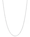 Italian Gold Crisscross Link 18" Chain Necklace In 14k Gold In White Gold