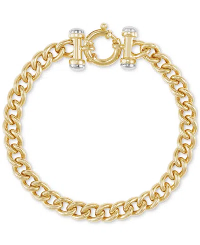 Italian Gold Curb Link Chain Bracelet In 14k Gold
