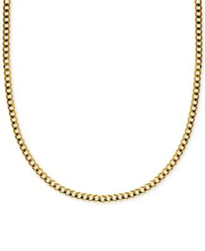 Italian Gold Curb Link Chain Necklace Collection 3 1 6mm In Solid 14k Gold