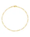 Italian Gold Figaro Chain Bracelet In 14k Yellow Gold In Gold