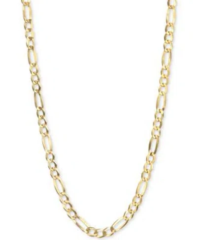 Italian Gold Figaro Link Chain Necklace Collection 3 1 5mm In Solid 14k Gold