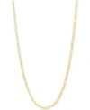 Italian Gold Figaro Link Chain Necklace Collection In 10k Gold In Yellow Gold