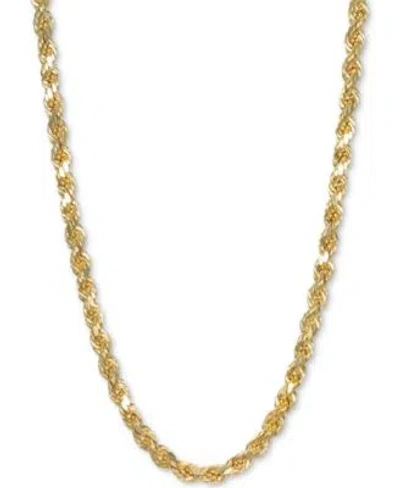 Italian Gold Forza Rope Chain Necklace Collection 4 1 10mm In 14k Gold In Yellow Gold