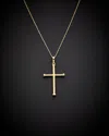 Italian Gold Cross Pendant Necklace