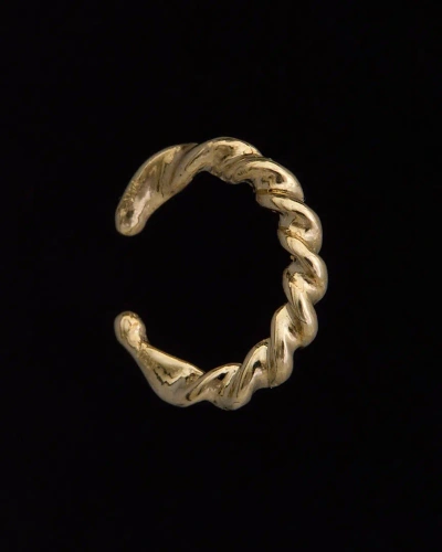 Italian Gold Fremada 14k  Twisted Cuff Earring