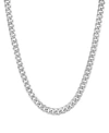 Italian Gold Lightweight Miami Cuban Link 22" Chain Necklace (6mm) In 10k Gold In White Gold