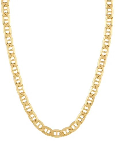 Italian Gold Lightweight Polished Mariner Link 18" Chain Necklace (5.5mm) In 14k Gold