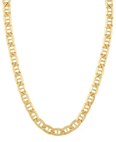 Italian Gold Lightweight Polished Mariner Link 20" Chain Necklace (5.5mm) In 14k Gold