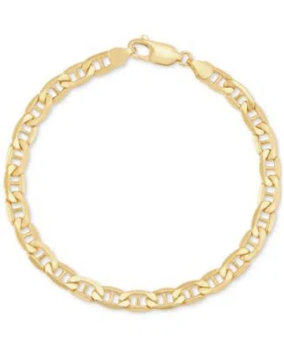 Italian Gold Lightweight Polished Mariner Link Chain 7.5 Bracelet 5.5mm In 14k Gold 8.5 Bracelet 5.5mm In 14k Yel