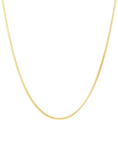 Italian Gold Max + Stone 14k  Box Chain Necklace