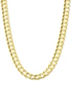 Italian Gold Open Curb Link Chain Necklace Collection 5 3 4mm In Solid 14k Gold In Gold