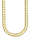 Italian Gold Open Curb Link Chain Necklace Collection 8mm In 10k Gold In Gold