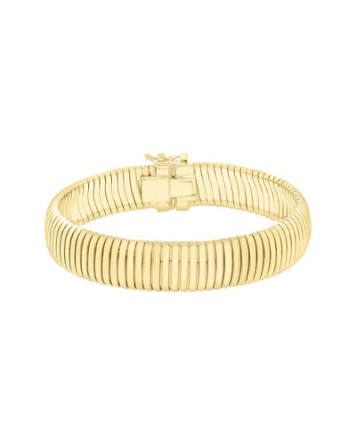 Italian Gold Over Silver 14k  Cuff Bracelet