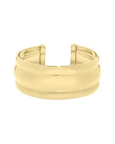 Italian Gold Over Silver 14k  Cuff Bracelet