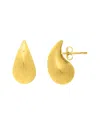 Italian Gold Over Silver 14k  Drop Earrings