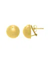 Italian Gold Over Silver 14k  Studs