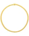 Italian Gold Over Silver 14k  Tubogas Necklace