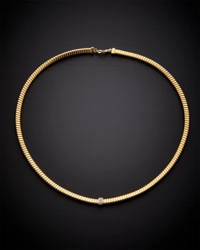 Italian Gold Over Silver 0.10 Ct. Tw. Diamond Goose Necklace