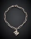 Italian Gold Over Silver 18k  0.12 Ct. Tw. Diamond Paperclip Chain Bracelet
