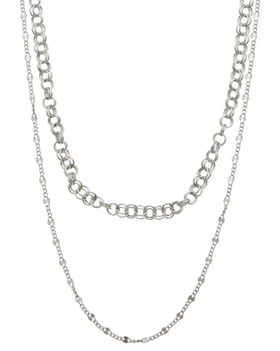 Italian Gold Over Silver 18k Plated Multi Strand Necklace In Burgundy