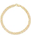Italian Gold Polished Mariner Chain Bracelet 5.5mm In 14k Yellow Gold