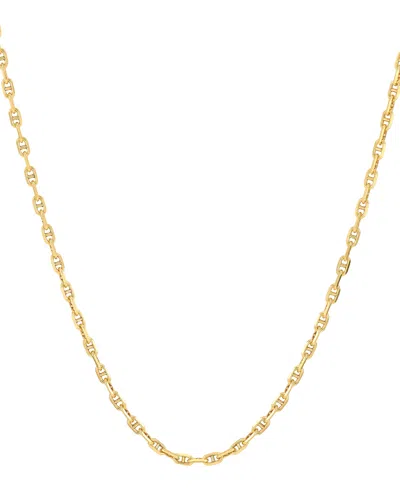 Italian Gold Polished Mariner Link 18" Chain Necklace (2mm) In 10k Gold In Yellow Gold