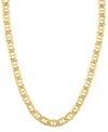 Italian Gold Polished Mariner Link 22" Chain Necklace (5.5mm) In 14k Gold