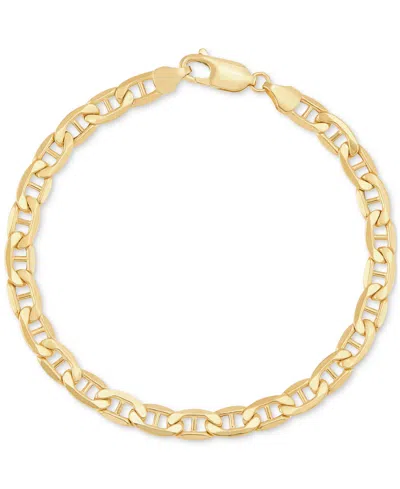 Italian Gold Polished Mariner Link Chain Bracelet In 14k Gold