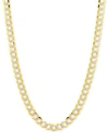 Italian Gold Two Tone Open Curb Link Chain Necklace Collection 3 1 6mm In 14k Gold White Gold In Two-tone