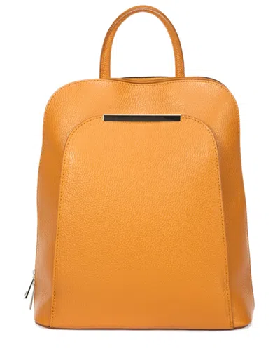 Italian Leather Backpack In Brown