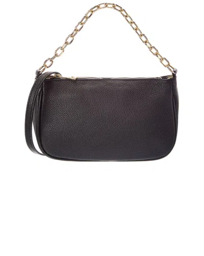 Italian Leather Beatrice Leather Top Handle Bag In Black