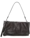 Italian Leather Clutch In Black