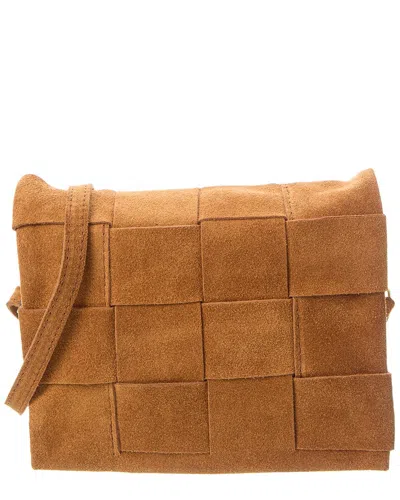 Italian Leather Crossbody In Brown