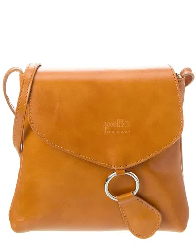 Italian Leather Top Handle Bag In Brown