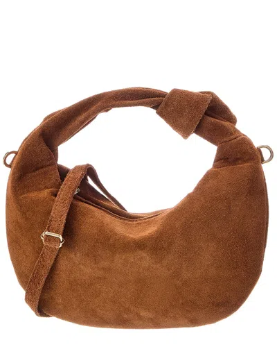 Italian Leather Isabelle Leather Top Handle Bag In Brown