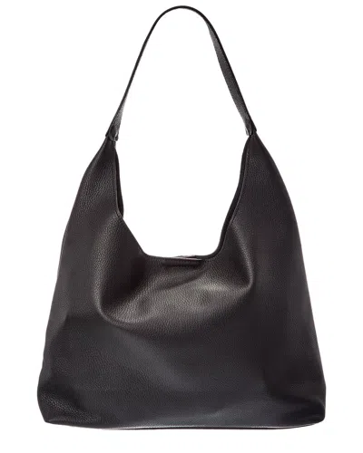 Italian Leather Nadia Leather Top Handle Bag In Black