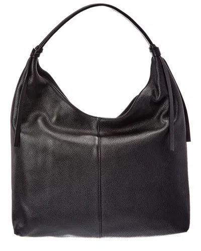 Italian Leather Naya Leather Top Handle Bag In Black