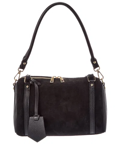 Italian Leather Noor Leather Bowling Bag In Brown