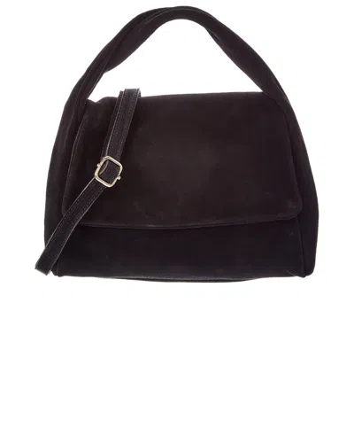 Italian Leather Pauline Leather Top Handle Bag In Brown