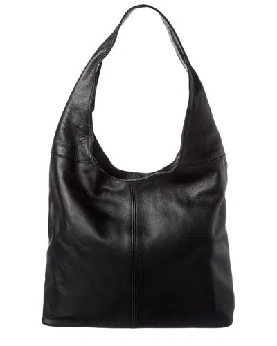 Italian Leather Shoulder Bag In Black