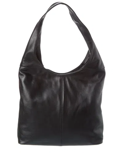 Italian Leather Shoulder Bag In Black