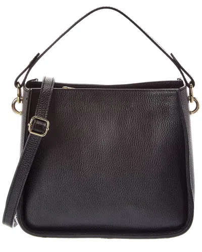 Italian Leather Shoulder Bag Leather Top Handles Bag In Brown