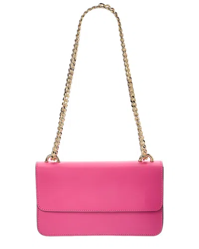 Italian Leather Tess Leather Crossbody Bag In Pink