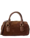Italian Leather Top Handle Bag In Pattern