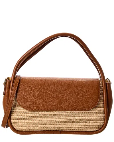 Italian Leather Top Handle Shoulder Bag