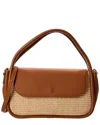 Italian Leather Top Handle Shoulder Bag
