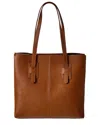Italian Leather Top Handle Tote