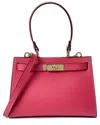 Italian Leather Top Handle Tote